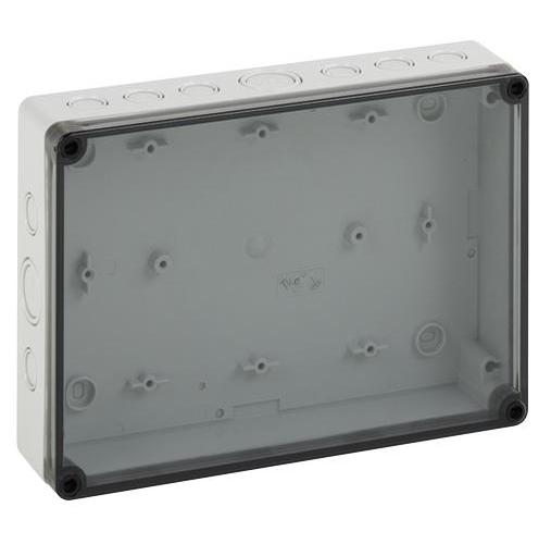 SPELSBERG - 137-011 - IP66 TK POLYCARBONATE ENCLOSURE METRIC KNOCKOUT CLEAR LID