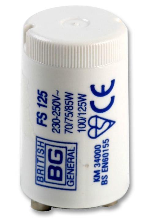 BRITISH GENERAL - FS125 - BS APPROVED FLUORESCENT STARTER, FS125