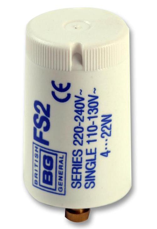 BRITISH GENERAL - FS2 - BS APPROVED FLUORESCENT STARTER, FS2 4-22W