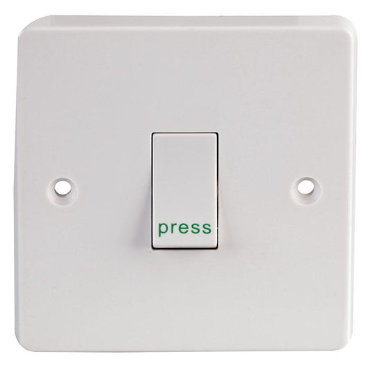 CRABTREE - 4096/P - 1 GANG 1 WAY RETRACTIVE SWTCH
