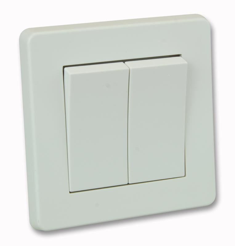 CRABTREE - 5172 - 2 GANG 2 WAY WIDE ROCKER SWITC