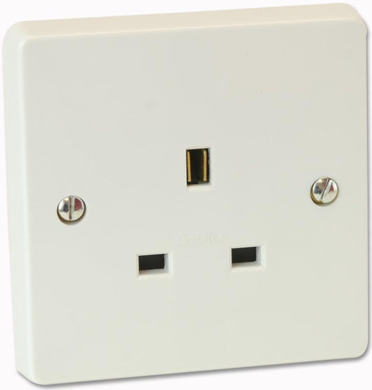 CRABTREE - 7255 - 1 GANG UNSWITCHED SOCKET