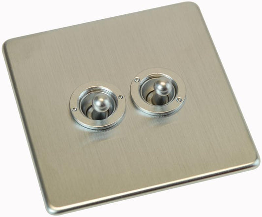 CRABTREE - 7T72/SC - 2G 2W TOGGLE SWITCH FLAT PLATE