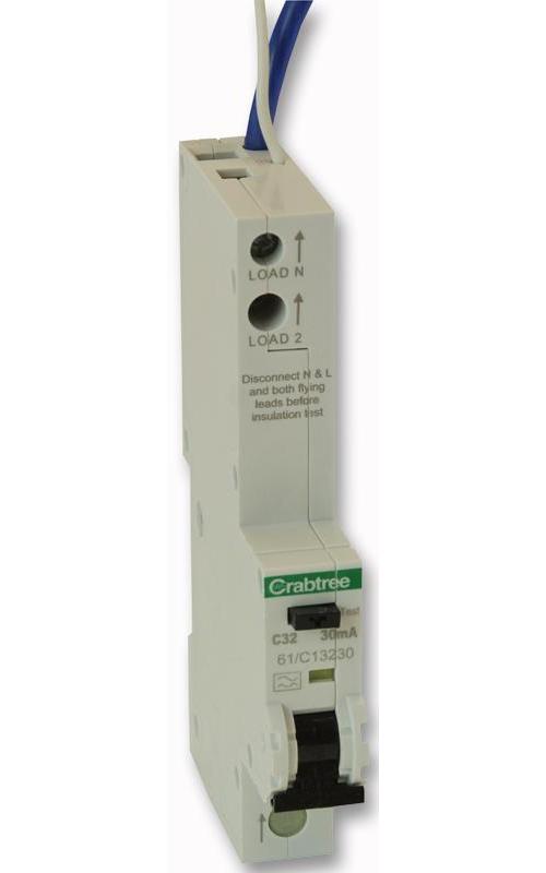 CRABTREE - 61/C13230 - SINGLE POLE RCBO 32A EACH