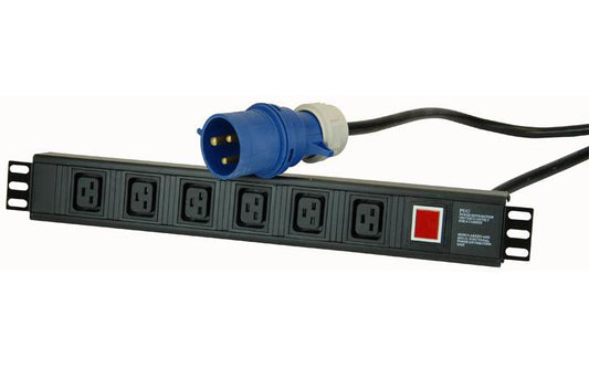 POWERDATA TECHNOLOGIES H15UC19/6/32A - PDU HORIZONTAL C19 PDU 6 WAY 32A COMMANDO