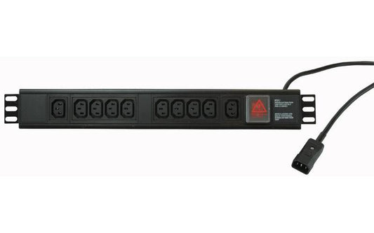 POWERDATA TECHNOLOGIES H15UIEC/10/C14 - PDU HORIZONTAL IEC 1.5U 10 WAY C14 PLUG
