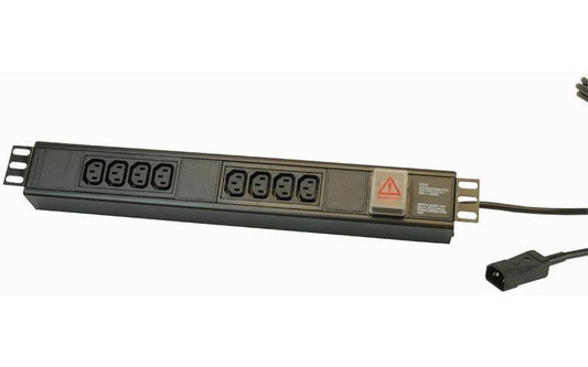 POWERDATA TECHNOLOGIES - H15UIEC/8/C14 - PDU HORIZONTAL IEC 1.5U 8 WAY C14 PLUG