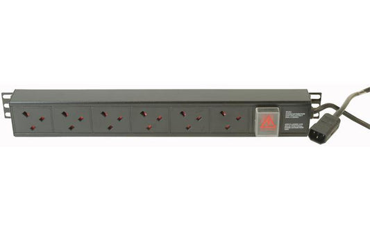 POWERDATA TECHNOLOGIES - V13A/6/C14 - PDU VERTICAL UK 6-WAY, C14 PLUG
