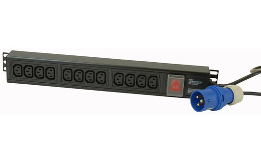 POWERDATA TECHNOLOGIES - VIEC/12/16 - IEC DISTRIBUTION BOARD 12 WAY 16A PDU