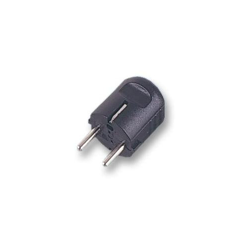 PRO ELEC - ECS001-SCH - EUROPEAN SCHUKO PLUG BLACK TOP ENT