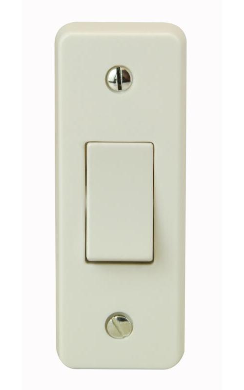 10A 2 WAY 1 GANG ARCHITRAVE SWITCH WHITE , CRABTREE , 4177