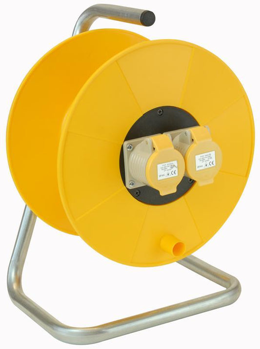 PRO ELEC - 8061 - 110V 16A CABLE DRUM - TWIN SOCKETS