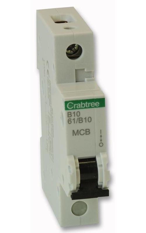 STARBREAKER 10A SINGLE POLE TYPE B CURVE MCB , CRABTREE , S61/B10