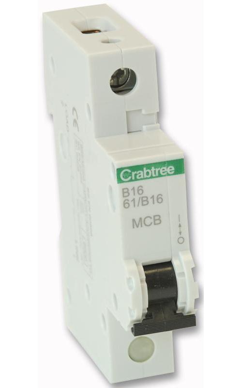 STARBREAKER 16A SINGLE POLE TYPE B CURVE MCB , CRABTREE , S61/B16