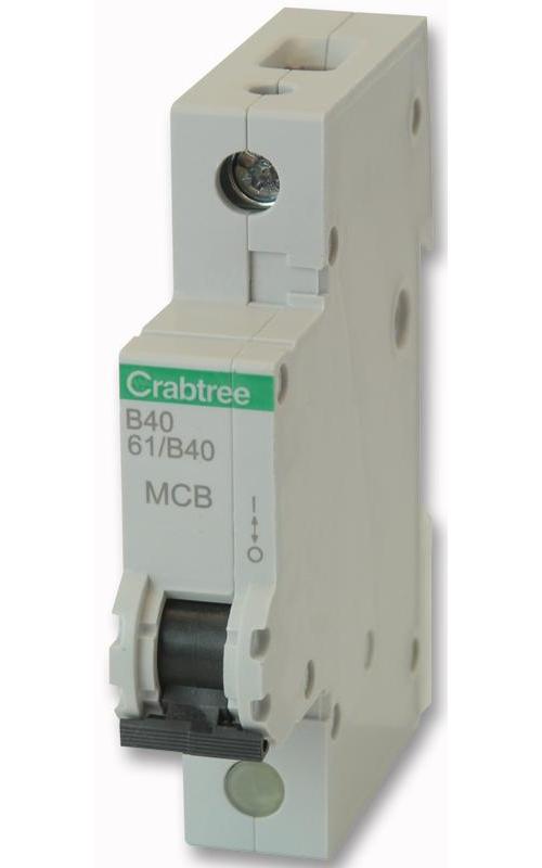 STARBREAKER 40A SINGLE POLE TYPE B CURVE MCB , CRABTREE , S61/B40