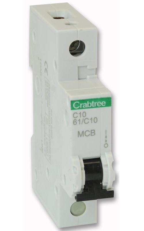 STARBREAKER 10A SINGLE POLE TYPE C CURVE MCB , CRABTREE , S61/C10