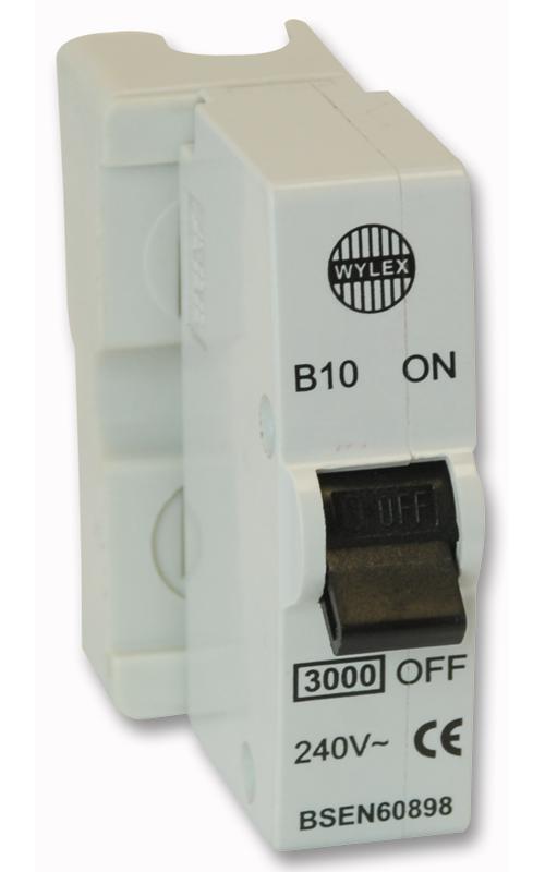 10A PLUG IN CIRCUIT BREAKER , RETRO-FIT MCB , WYLEX , SFB10