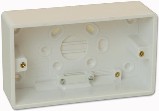 CRABTREE - 9054 - 2 GANG 45MM MOULDED BOX SURFACE MOUNT