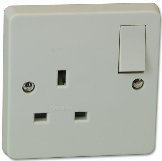 CRABTREE - 4304/D - 1 GANG DOUBLE POLE SWITCHED SOCKET 13A
