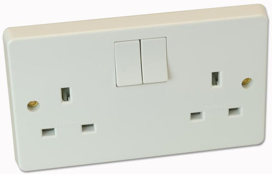 CRABTREE - 4306/D - 2 GANG DOUBLE POLE SWITCHED SOCKET 13A