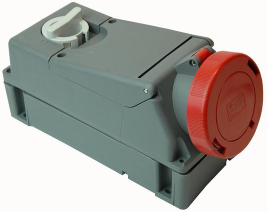 PRO ELEC - TM3265KSP - SWITCHED SOCKET OUTLET 32A 415V 3P,N+E