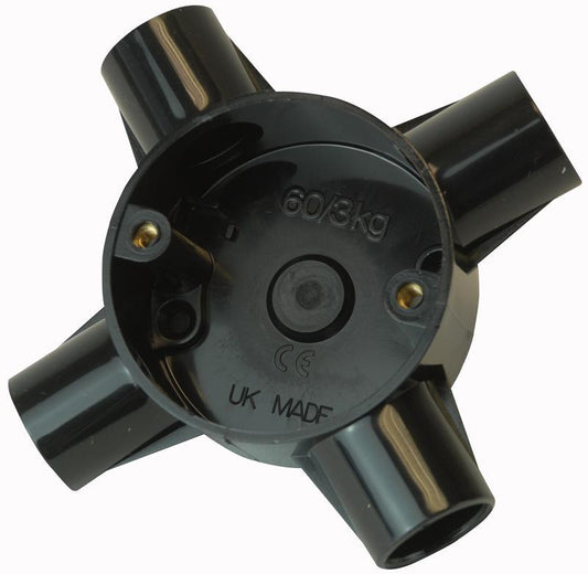 PRO POWER - CJB20/4W BLACK - 4 WAY INTERSECTION BLACK 20MM