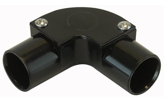PRO POWER - IE20 BLACK - 20MM INSPECTION ELBOW BLACK