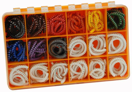 PAL1-3 COLOUR CODED - CABLE MARKING KIT , 2.5-5MM CABLES