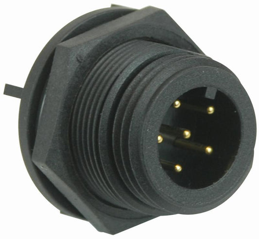 BULGIN - PX0413/06P/PC - PLUG, PCB, IP68, 6POLE