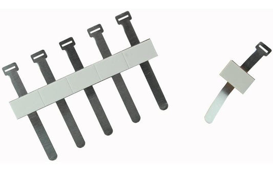 PRO POWER - A-ACC06 - ALUMINIUM SELF ADHESIVE CLIPS LARGE BUCKLE MAX DIA 19MM