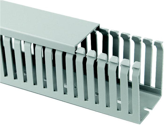 PRO POWER - GF-A6/4 - 60 X 40 MM OPEN SLOT NARROW TRUNKING PACK OF 4 X 2M