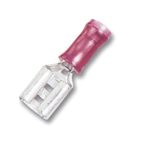 TE CONNECTIVITY / AMP 165566-1 CRIMP TERMINAL, FEMALE, 2.8MM X 0.8, RED PACK 50