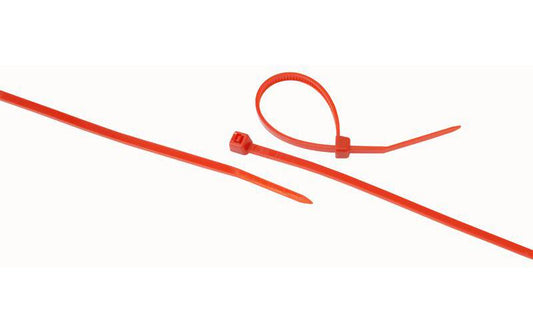 PRO POWER - 100 X 2.50MM RED - CABLE TIES 100MM 2.5MM RED 100 PACK
