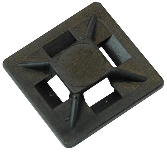 PARTEX - HFC1/4BLACK - CABLE TIE BASES BLACK 19X19