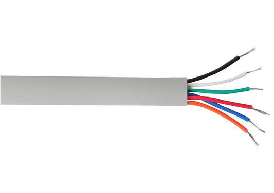 PRO POWER - CW1311 6 CORE GREY - CW1311 6 CORE GREY TELEPHONE CABLE 100 METRES