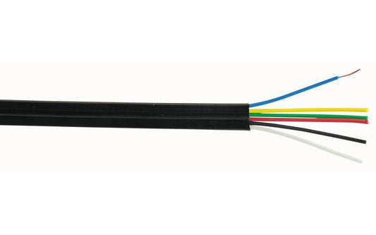 PRO POWER - FCC-68 - 6 CORE BLACK TELEPHONE CABLE 100 METRES