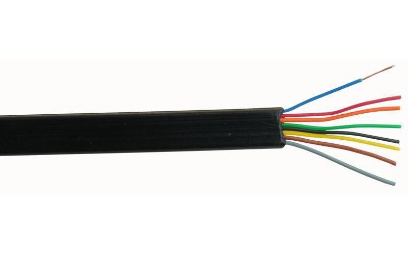PRO POWER - FCC-68 - 8 CORE BLACK TELEPHONE CABLE 100 METRES ...