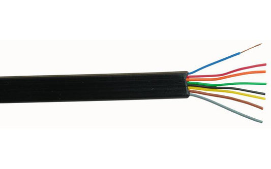 PRO POWER - FCC-68 - 8 CORE BLACK TELEPHONE CABLE 100 METRES