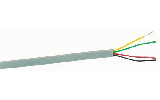 PRO POWER - FCC-68 - 4 CORE GREY TELEPHONE CABLE 100 METRES