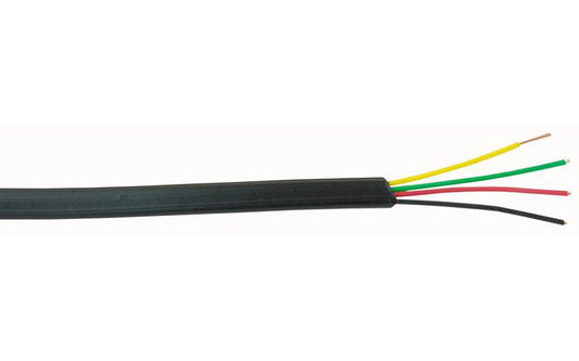 PRO POWER - FCC-68 - 4 CORE BLACK TELEPHONE CABLE 100 METRES