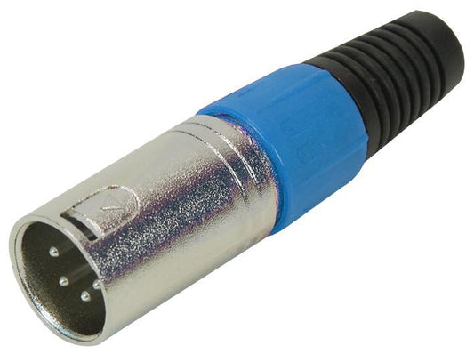PRO SIGNAL - PSG01316 - XLR PLUG, 4PIN, BLUE