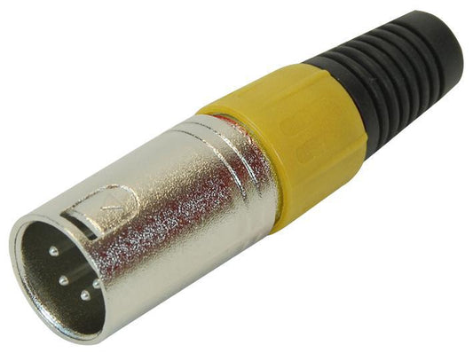 PRO SIGNAL - PSG01317 - XLR PLUG, 4PIN, YELLOW