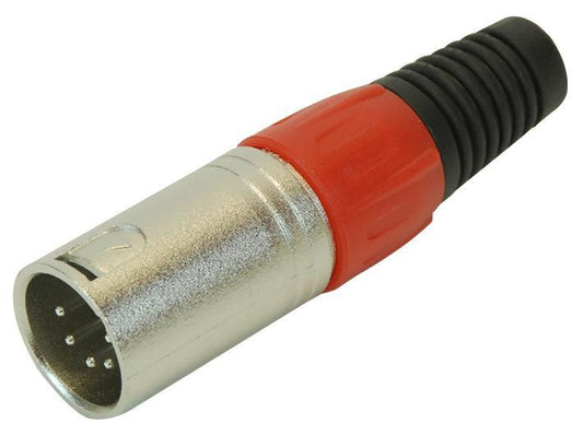 PRO SIGNAL - PSG01320 - XLR PLUG, 5PIN, RED