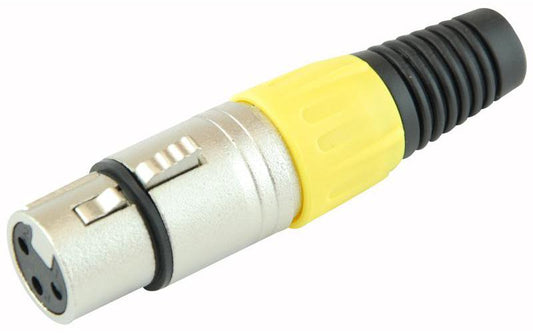 PRO SIGNAL - PSG01327 - XLR SOCKET, 3P, YELLOW