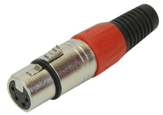 PRO SIGNAL - PSG01330 - XLR SOCKET, 4PIN, RED