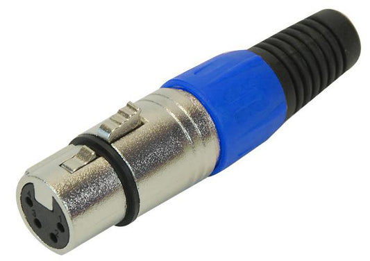 PRO SIGNAL - PSG01331 - XLR SOCKET, 4P, BLUE