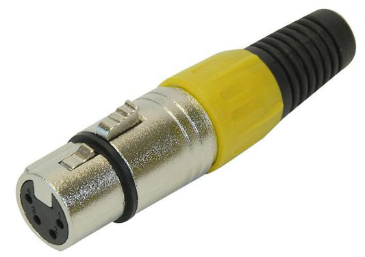 PRO SIGNAL - PSG01332 - XLR SOCKET, 4P, YELLOW .