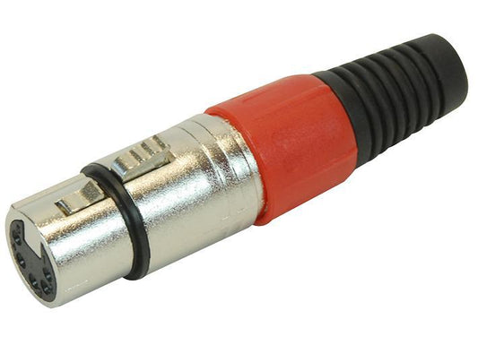 PRO SIGNAL - PSG01335 - XLR SOCKET, 5PIN, RED