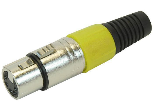 PRO SIGNAL - PSG01337 - XLR SOCKET, 5P, YELLOW