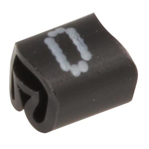 PRO POWER - PTV3 0 BLACK 100/BAG - CABLE MARKER, NO.0 BLACK BAG100